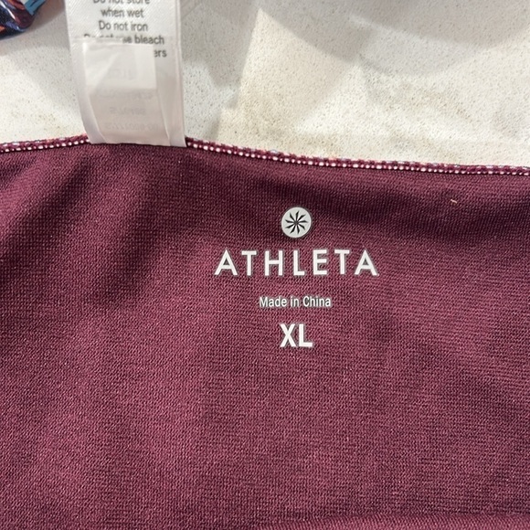 Athleta 36D/DD Marrakesh Side Scrunch Tankini Top + XL Bikini Wild Bloom NWT - Picture 9 of 16